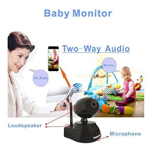 ZEBORA Baby Monitor, Through Free Mobil App Super HD