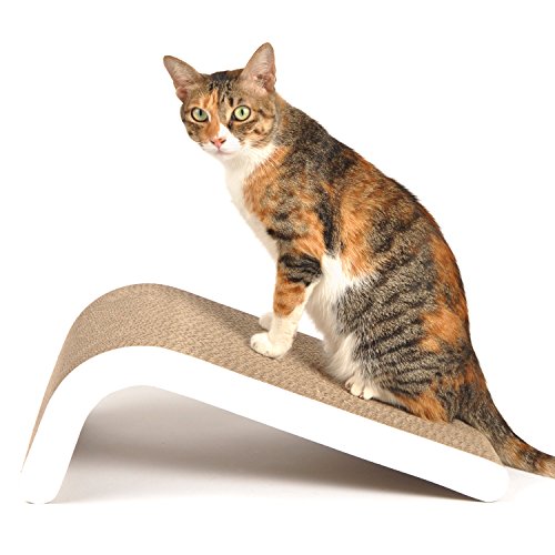 4CLAWS Incline Scratching Pad (White)