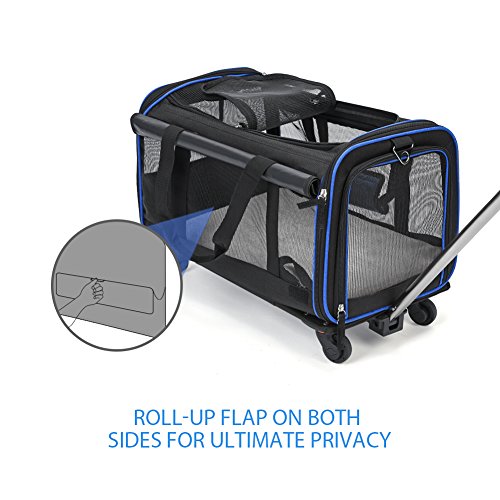YOUTHINK Pet Wheels Rolling Carrier, Removable Wheeled Travel