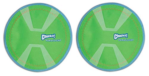 Chuckit! 2 Pack of Max Glow Paraflight Dog Toy