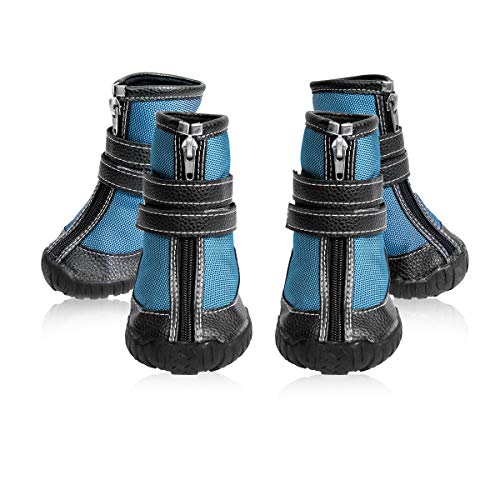 ECtENX Black Large Dogs Boots Water Resistant
