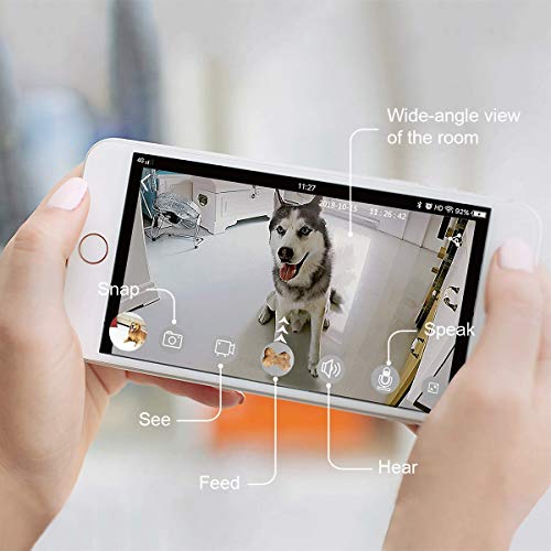 SKYMEE Dog Camera Treat Dispenser, WiFi Remote Pet Camera