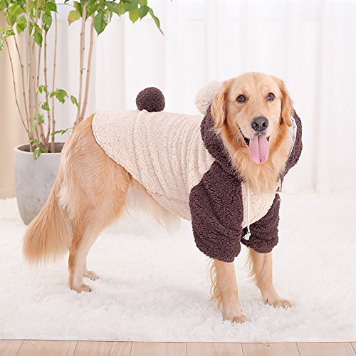 MaruPet Winter Warm Fleece Big Large Dog Coat Jacket
