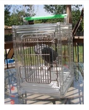 ACRYLIC PARROT TRAVEL CARRIER CAGE bird cages toy