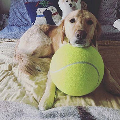 CIDEROS Pet Dog Toy Tennis Ball 9.5 Inch Oversize