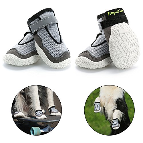 RoyalCare Paw Protector Dog Boots, Set of 4