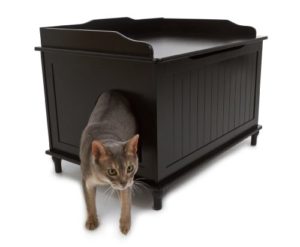 Nora Designer Litter Box Chest in Black