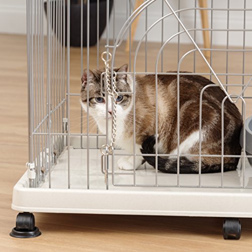 IRIS 3-Tier Wire Pet Cage, Gray