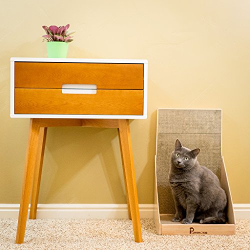 vertical cardboard cat scratcher