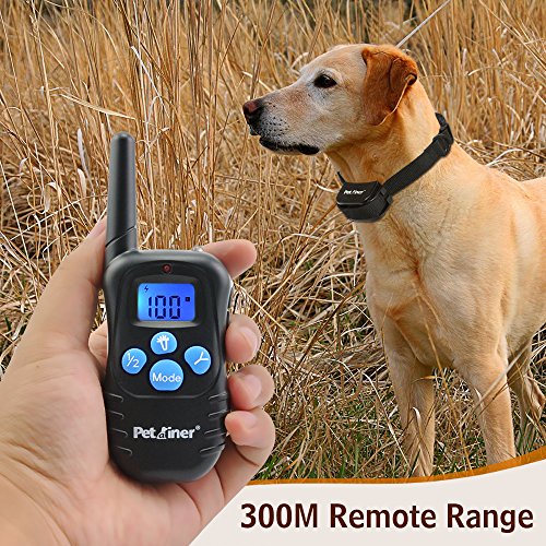 Petrainer Dog Training Collar Rechargeable and Rainproof