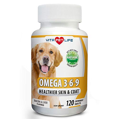 Omega 3 for Dogs, Fish Oil, Flaxseed Oil, Antioxidant