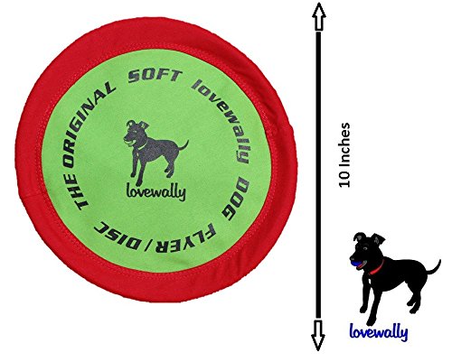 LoveWally Soft Bite Floppy Disc Flyer Dog Toy