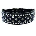 Crystal Studded Dog Collar Large Pets 2 Inch