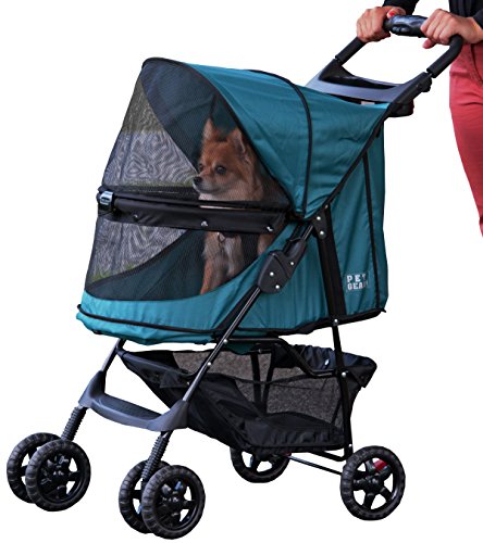 Pet Gear No-Zip Happy Trails Pet Stroller for Cats/Dogs