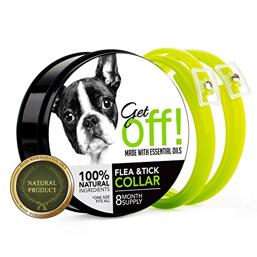GetOff Natural Flea Collar for Dogs Flea and Tick Prevention