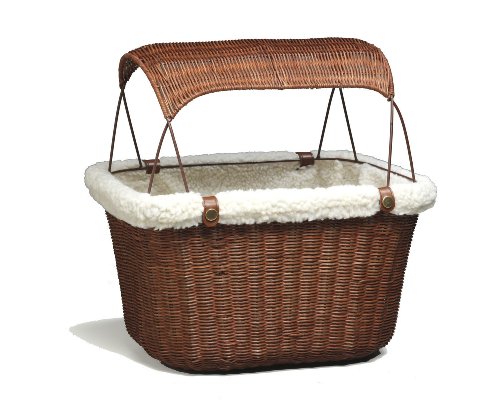 petsafe solvit tagalong wicker bicycle basket