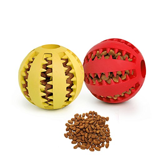iMucci Pack of 2 Toy IQ Ball For Dogs & Cats Durable