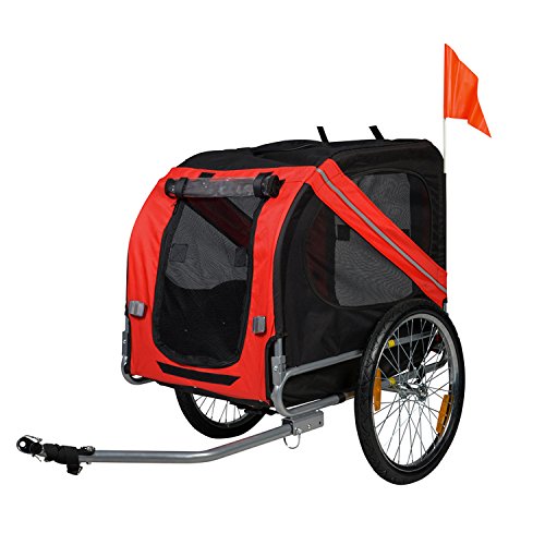 BuyHive Pet Bike Trailer Foldable Dog Cat Bicycle Trailer