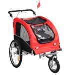 Giantex 2-in-1 Pet Dog Stroller W/Hitch, Suspension