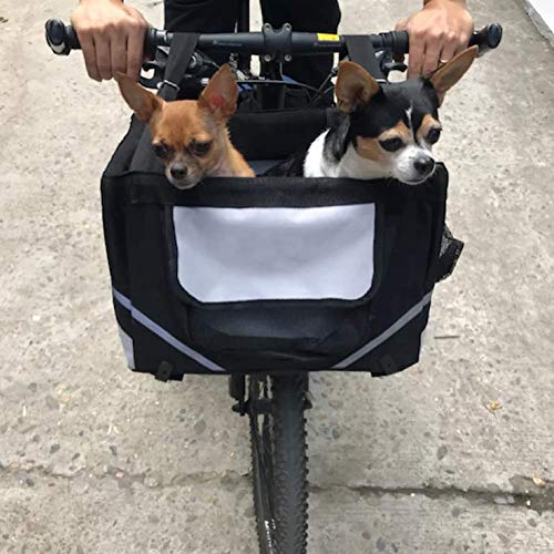 Lovinland Pet Bike Basket Bag Dog Cat Travel