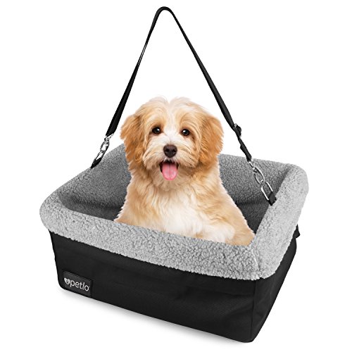 Petlo Dog Booster Car Seat with Soft Luxurious Fleece