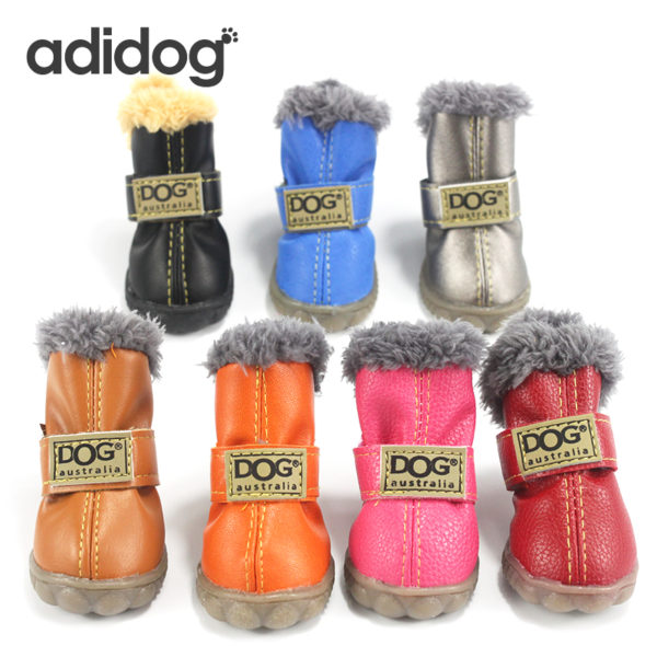 Pet Dog Shoes Winter Super Warm 4pcs/set Dog's Boots