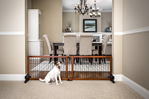 Carlson 68-Inch Wide Adjustable Freestanding Pet Gate