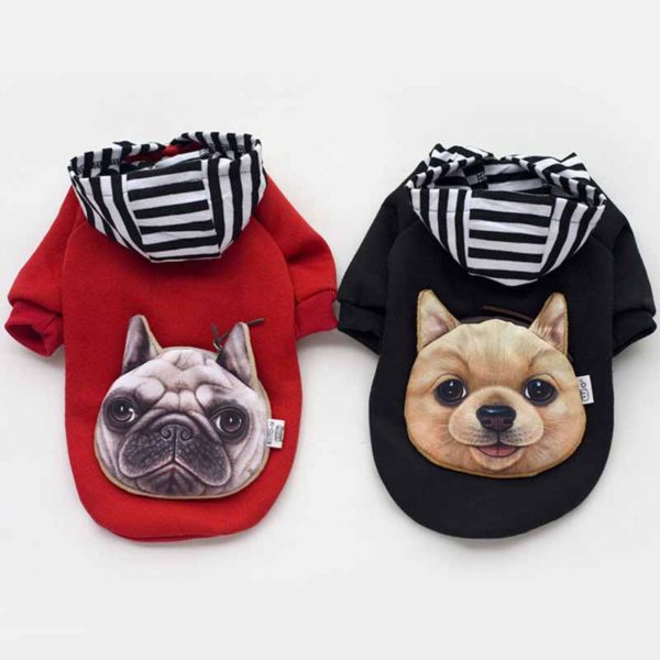 2016 New Pet Clothing Dog Clothes Black Red Puppy