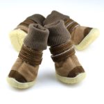 Winter Pet Shoes Anti-slip Cotton Soft Leather