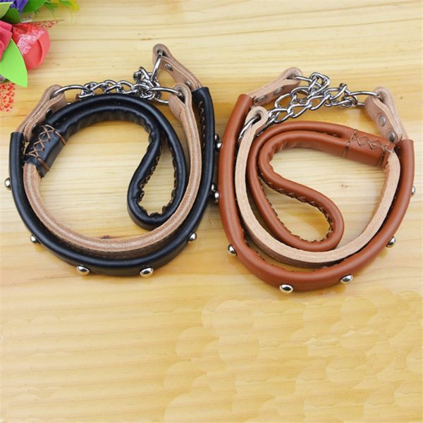 New Brand Cowhide Leather Pet Necklace