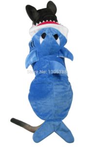 Blue Shark Design Pet dogs Coat Free Shiping