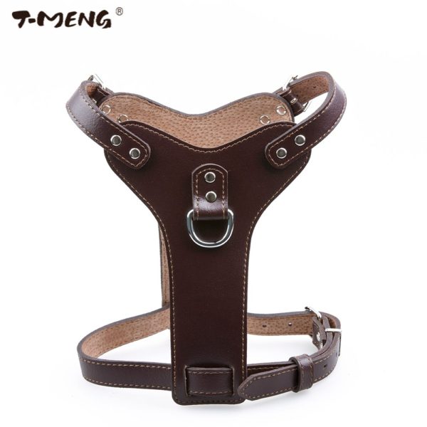 T-MENG Brand Pet Products Genuine Leather