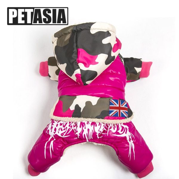 PETASIA Camouflage Pet Dog Down Jacket Waterproof