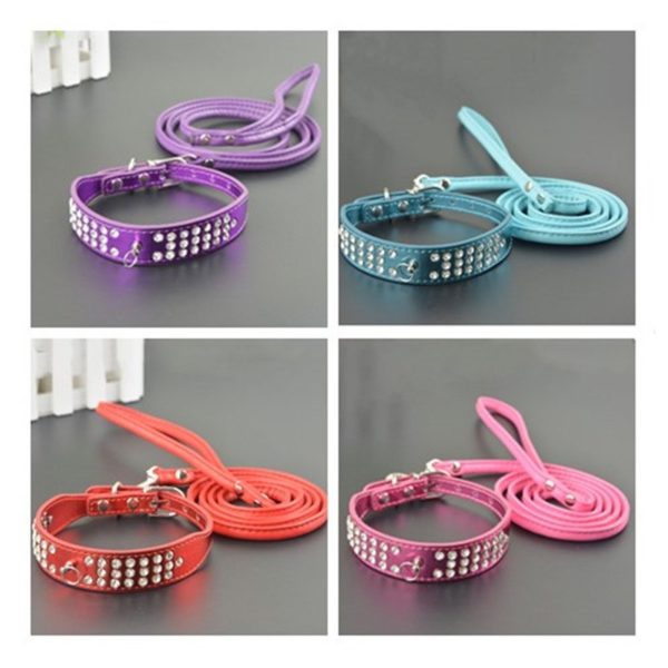 Hot Sale! Fashion 3 Rows Diamond Dog Collar