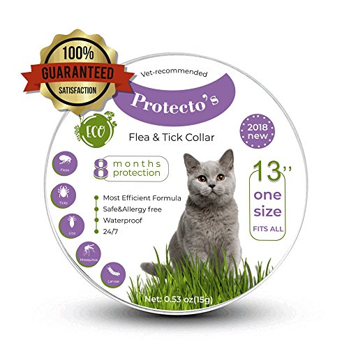 Protecto’s cat flea collar tick collar for cats 100% safe