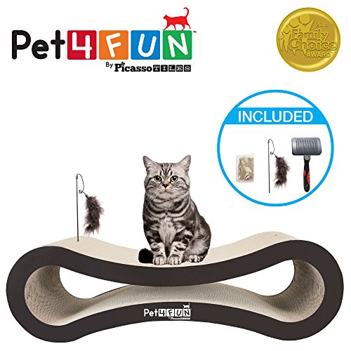 4 in 1 Reversible Durable Stylish Cat Scratcher