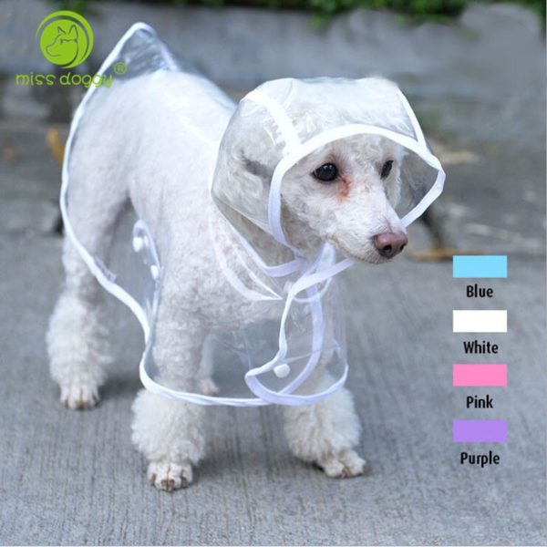 2015 Fashion Pet Dog Rain Coat Jacket Clothes Dogs