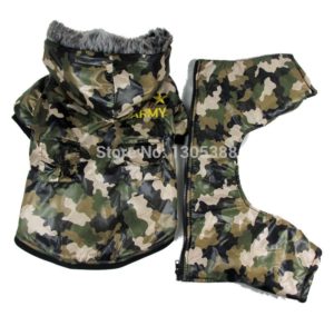 Camouflage waterproof windbreaker Style Pet dogs
