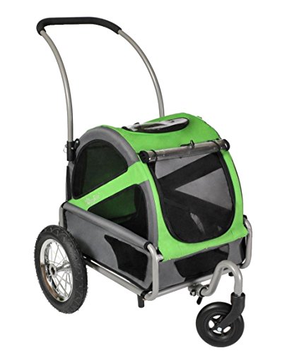 DoggyRide Mini Dog Stroller, Spring Green/Grey