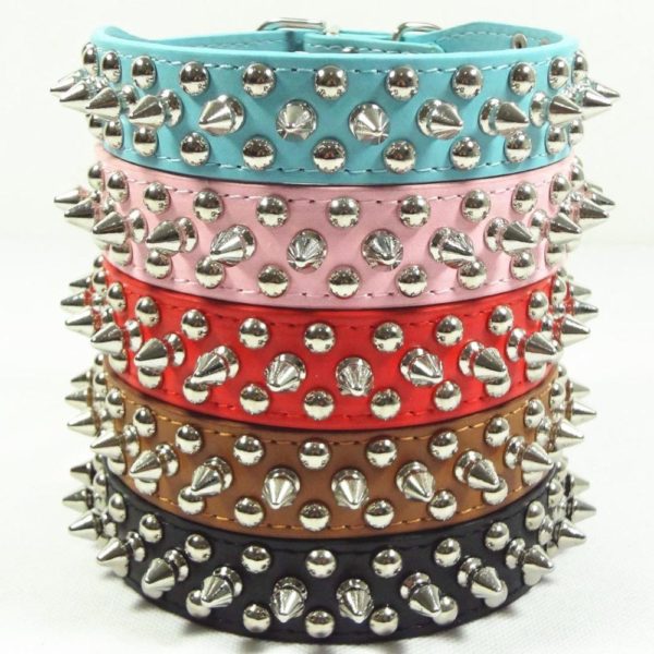 Puppy Dog Rivet Collar Spiked Studded Strap Dog Collar