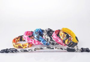 D10 Pet Dog Collar Pet nylon Camo Light collar