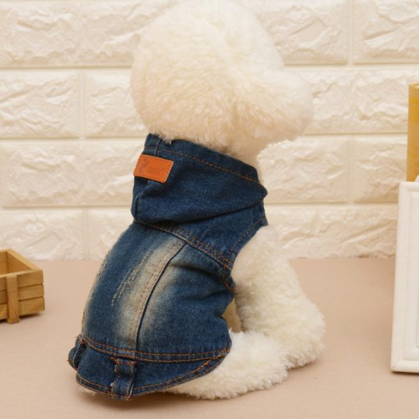 Denim Pet Dogs Clothes for Puppy Jeans Dog Coats