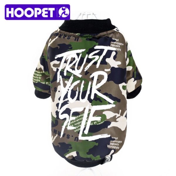 Hoopet Pets Dog Winter Jacket Clothes Camouflage