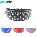 2 inch Width Pet Large Dog Collar Leather