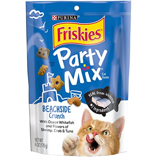 Friskies Party Mix Cat Treats, Beachside Crunch, Shrimp