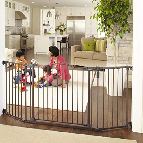 North States 72" Wide Deluxe Décor Baby Gate