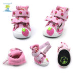 4pcs Cute New Fancy Strawberry Small Dogs Shoes