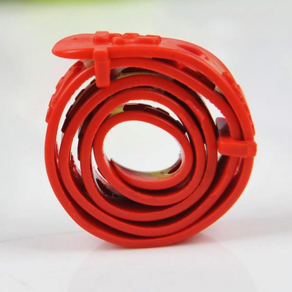 2PCS Red Plastic Silicone Dog Collars for Small Dog