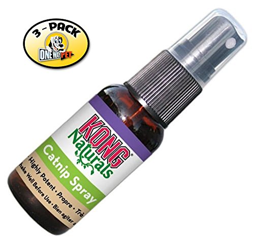 Kong Natural Catnip Spray Size:Pack of 3