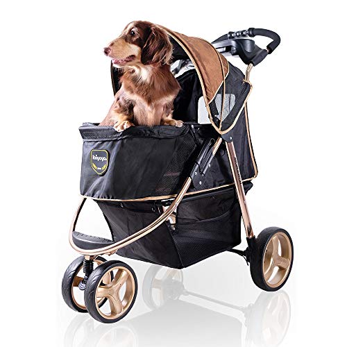 ibiyaya 3 Wheel Dog Stroller for Large and Medium Dogs